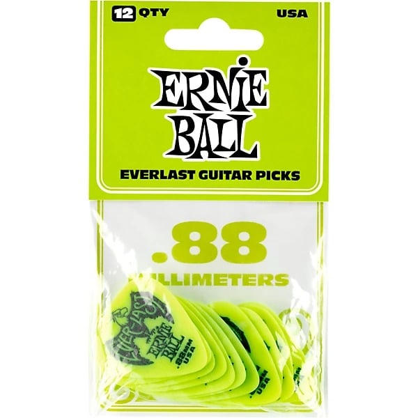 Ernie Ball Everlast .88mm Green 12-pack - front of package