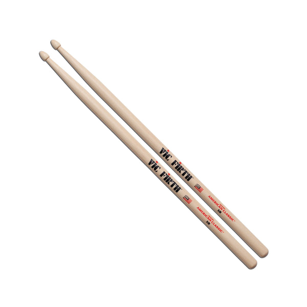 Vic Firth American Classic 5B - pair of sticks, angled view