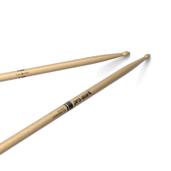 ProMark Classic Forward 5A TX5AW - pair of sticks, angled view with Pro-Mark logo