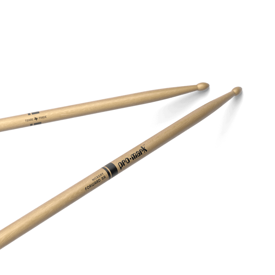 ProMark Classic Forward 5A TX5AW - pair of sticks, angled view with Pro-Mark logo