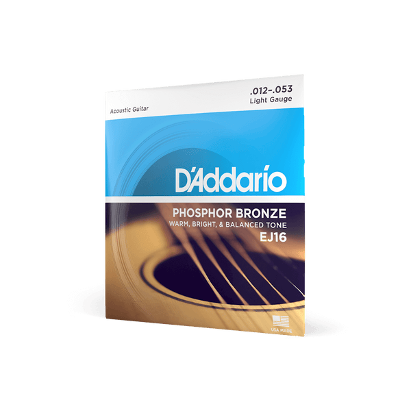 D'Addario EJ16 - angled view of package